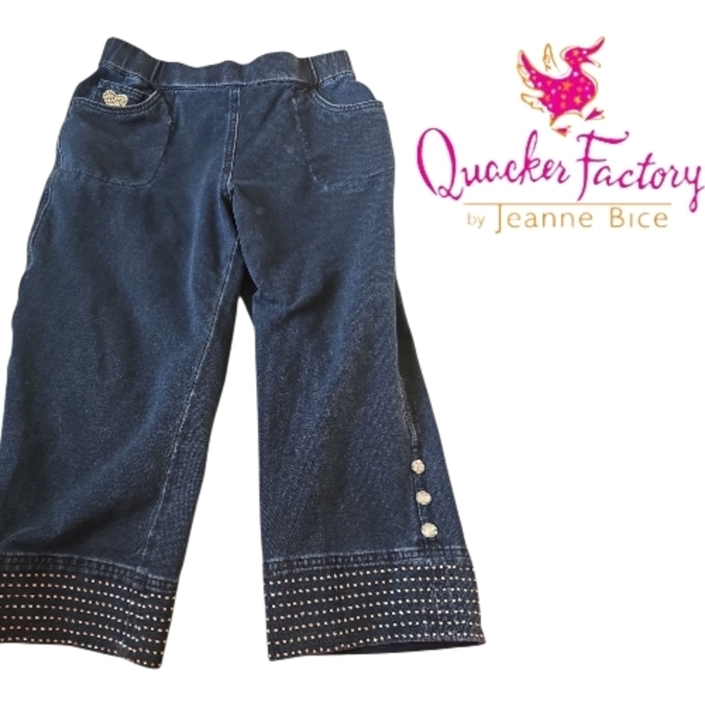 DREAMJEANNES by Quacker Factory Pull On Crop Pants Size XXS
